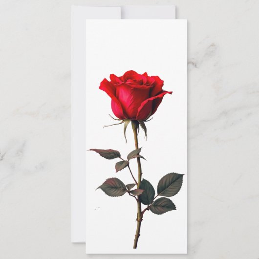 Invitation Rose d'amour (Devant)