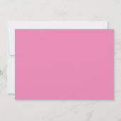 Invitation rose d'anniversaire de cerise avec la (Dos)