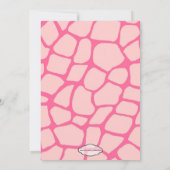 Invitation rose d'anniversaire de Gariffe (Dos)