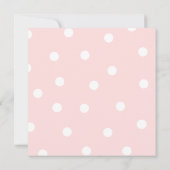 Invitation rose d'anniversaire de la couronne de (Dos)