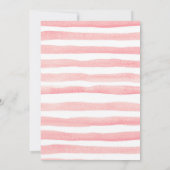 Invitation rose d'anniversaire d'hiver de parties (Dos)