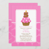 Invitation Rose d'anniversaire d'invitation d'anniversaire de (Devant / Derrière)