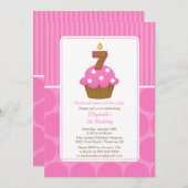 Invitation Rose d'anniversaire d'invitation d'anniversaire de (Devant / Derrière)