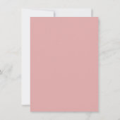 Invitation rose d'anniversaire d'ours de nounours (Dos)