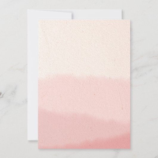 Invitation Rose d'aquarelle Parties scintillant or Mariage du (Dos)