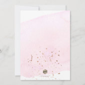 Invitation Rose d'aquarelle PixDezines (Dos)