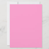 invitation rose de baby shower de rangée de canard (Dos)