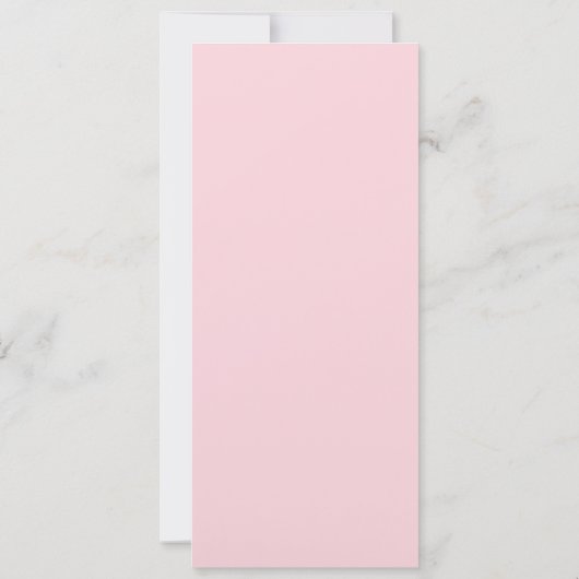 Invitation rose de baby shower - éléphant de mère (Dos)