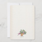 Invitation rose de bicyclette (Dos)