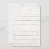 Invitation Rose de bois rustique or huile Fête des mariées fl (Dos)