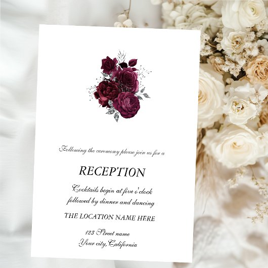 Invitation Rose de Bourgogne