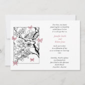 Invitation Rose de Butterfly Dreams (Devant)