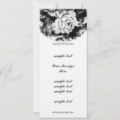 Invitation Rose de charbon Mariage Suite-Invitation (Dos)
