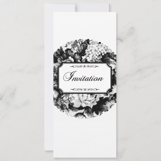 Invitation Rose de charbon Mariage Suite-Invitation (Devant)
