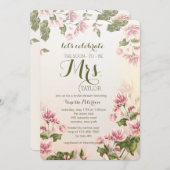 Invitation rose de cornouillers (Devant / Derrière)