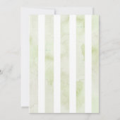 Invitation Rose de crème Bud Hydrangea Aquarelle Classique (Dos)