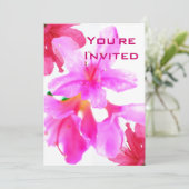 Invitation Rose de fête (Debout devant)