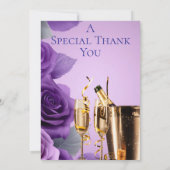 Invitation Rose de fête (Dos)