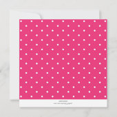 Invitation rose de fête d'anniversaire de (Dos)