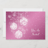 Invitation Rose de fête de babioles de baby shower élégant (Dos)