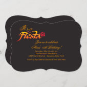 Invitation rose de fiesta (Devant / Derrière)