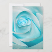 Invitation Rose de glace turquoise (Dos)