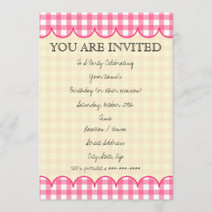 Invitation rose de guingan