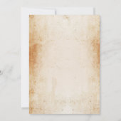 Invitation rose de Halloween de crâne de partie de (Dos)