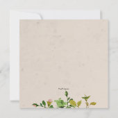 Invitation Rose de jardin (Dos)