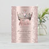 Invitation Rose de la Couronne princesse Gold Sparkle Diamond (Debout devant)