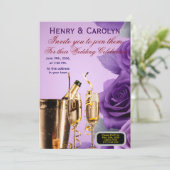 Invitation Rose de la fête (Debout devant)