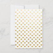 Invitation Rose de la fête d'anniversaire Paint Floral Hearts (Dos)