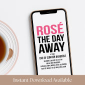 Invitation Rose de la fête d'été