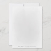 Invitation Rose de la marine Fête des mariées élégante robe o (Dos)