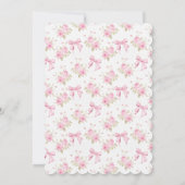 Invitation Rose de la saison rose pour être marié Noël (Dos)