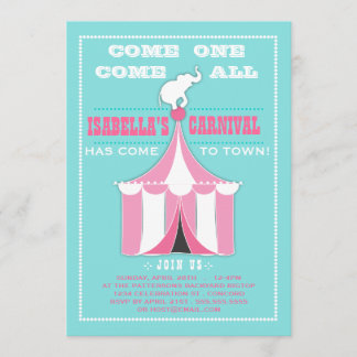 Invitation Rose de la turquoise | de fête d'anniversaire de