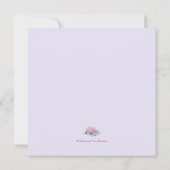 Invitation Rose de lavande Quinceanera (Dos)