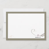 Invitation rose de lis (Dos)