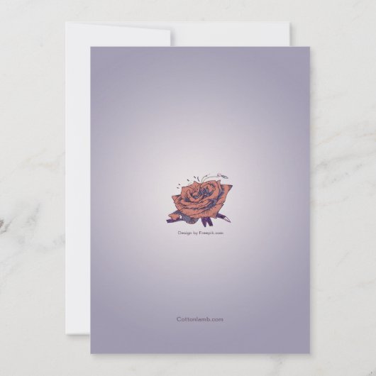 Invitation Rose de l'Ouest (Dos)