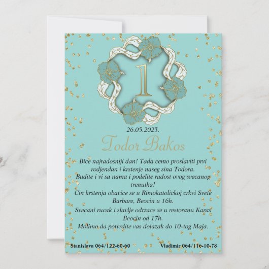 Invitation Rose de luxe Parties scintillant or String Lights  (Devant)