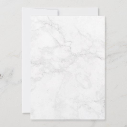 Invitation Rose de marbre bleu Agate or Parties scintillant F (Dos)