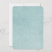 Invitation Rose de mariage Aqua (Dos)