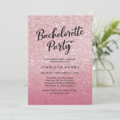 Invitation rose de partie de Bachelorette de (Debout devant)