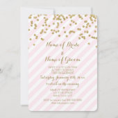 Invitation rose de partie de fiançailles de (Devant)