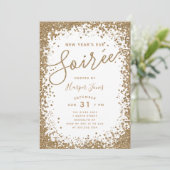 Invitation rose de partie de réveillon de la Saint (Debout devant)