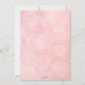 Invitation rose de parties scintillantes d'or du (Dos)