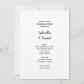 Invitation Rose de pays Bottes Mariage Dîner de répétition (Dos)