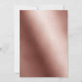 Invitation Rose de poussette moderne Parties scintillant or d (Dos)