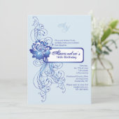 Invitation rose de saphir (Debout devant)