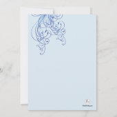 Invitation rose de saphir (Dos)